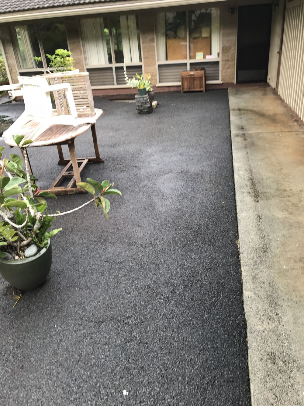 After: the same heavily soiled carpet after AAA Superior deep cleaning