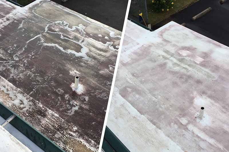 Roof Pressure Washing Results